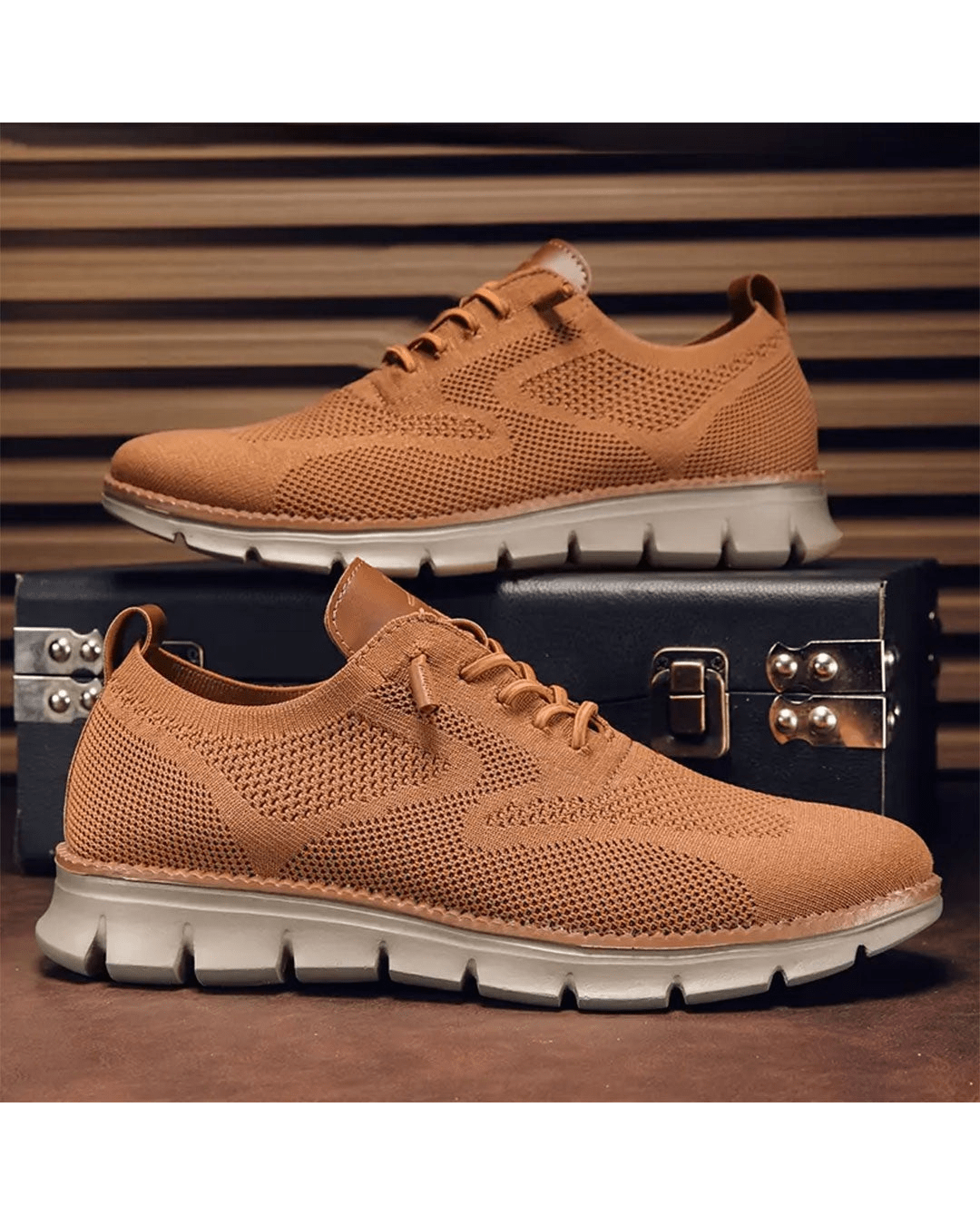Ernest | Męskie lekkie sneakersy z siateczką