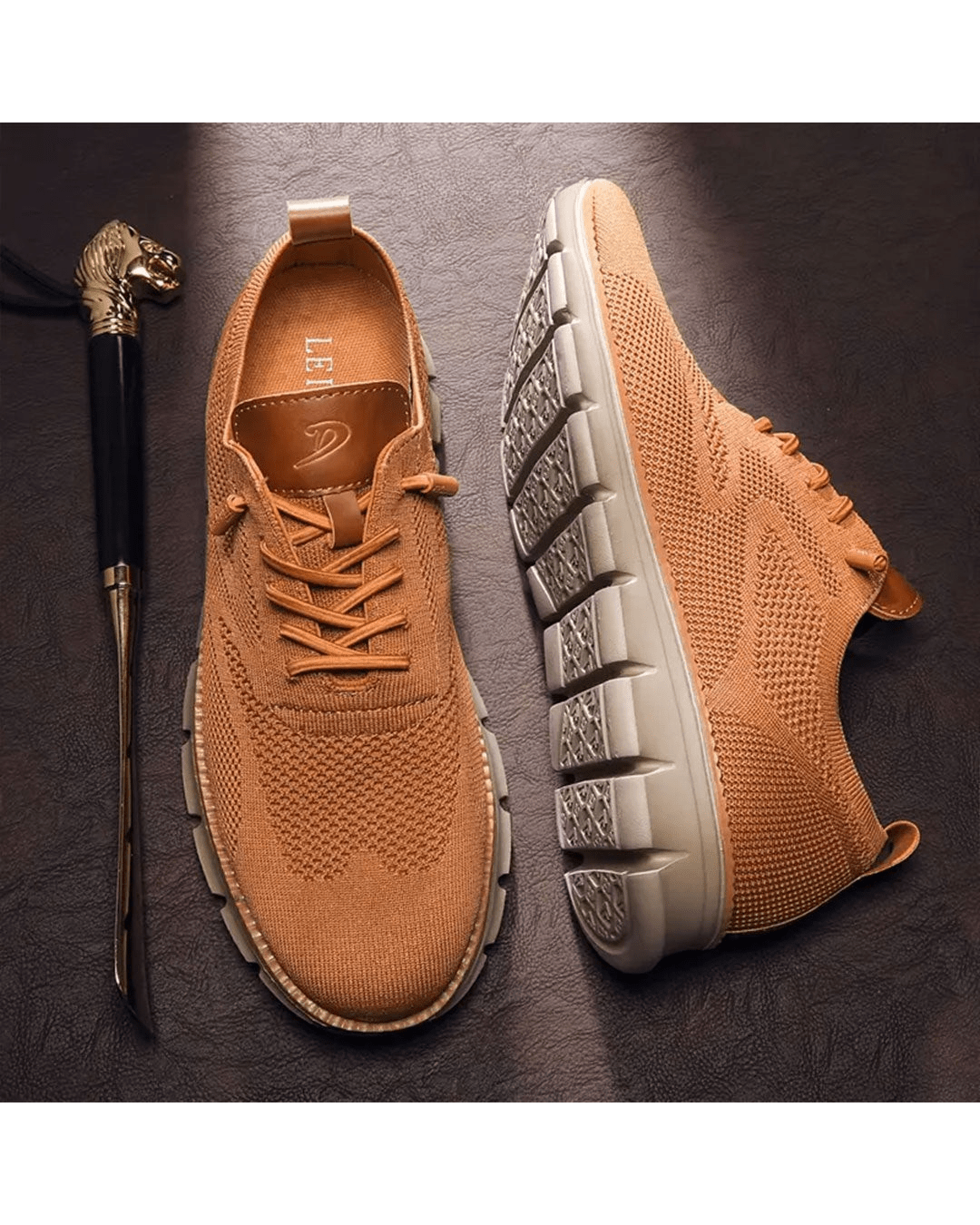 Ernest | Męskie lekkie sneakersy z siateczką
