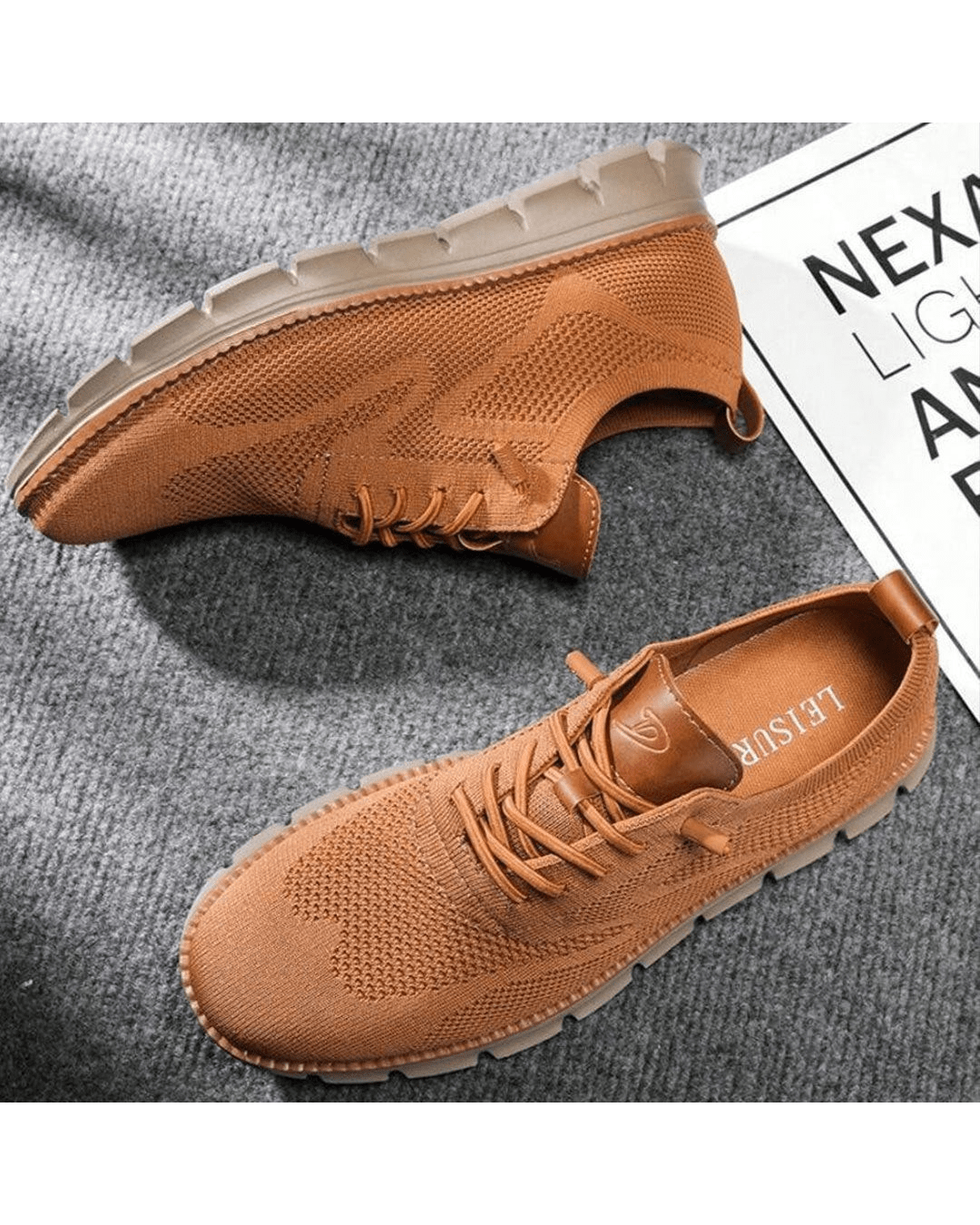 Ernest | Męskie lekkie sneakersy z siateczką