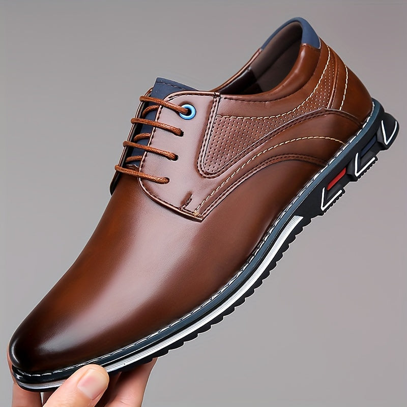 Florian | Męskie eleganckie półbuty sznurowane
