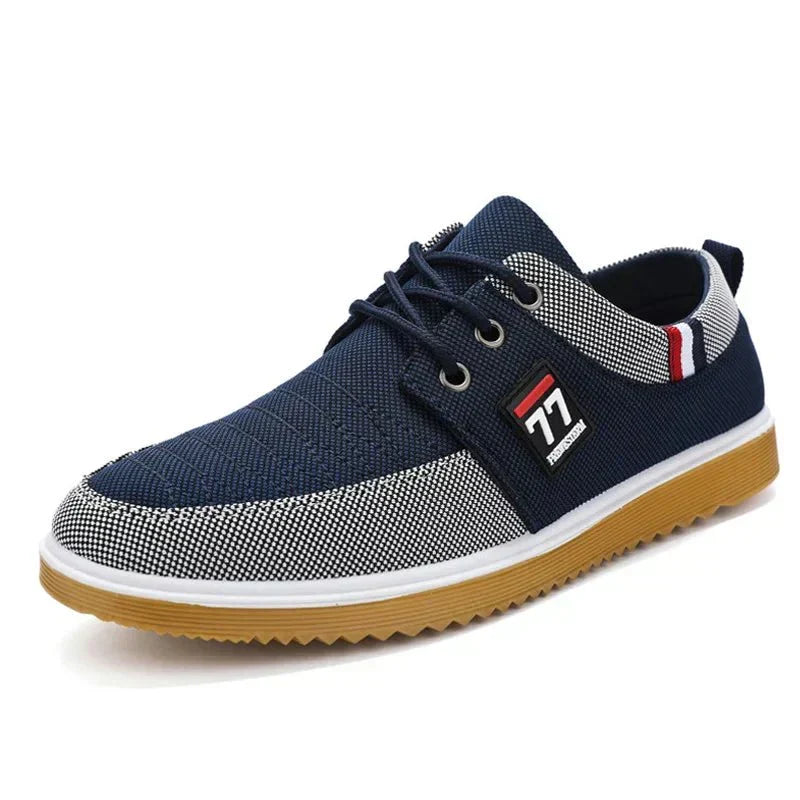 Ludwik | Męskie dwukolorowe sneakersy tekstylne