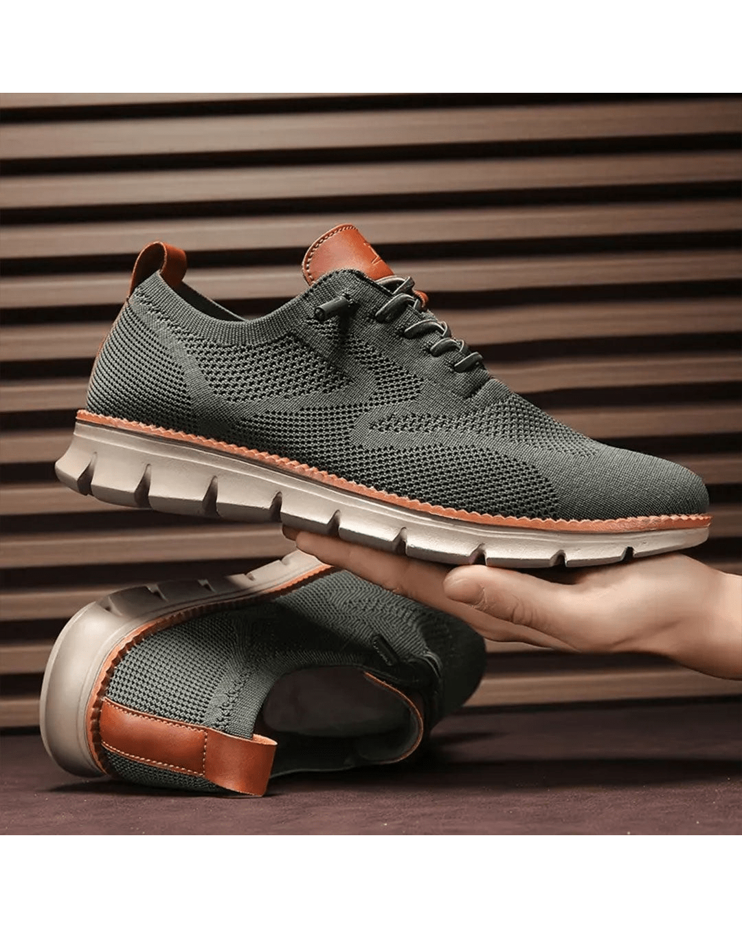 Ernest | Męskie lekkie sneakersy z siateczką