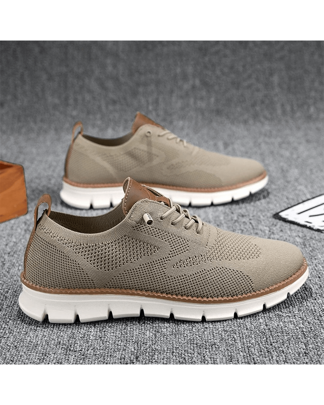 Ernest | Męskie lekkie sneakersy z siateczką