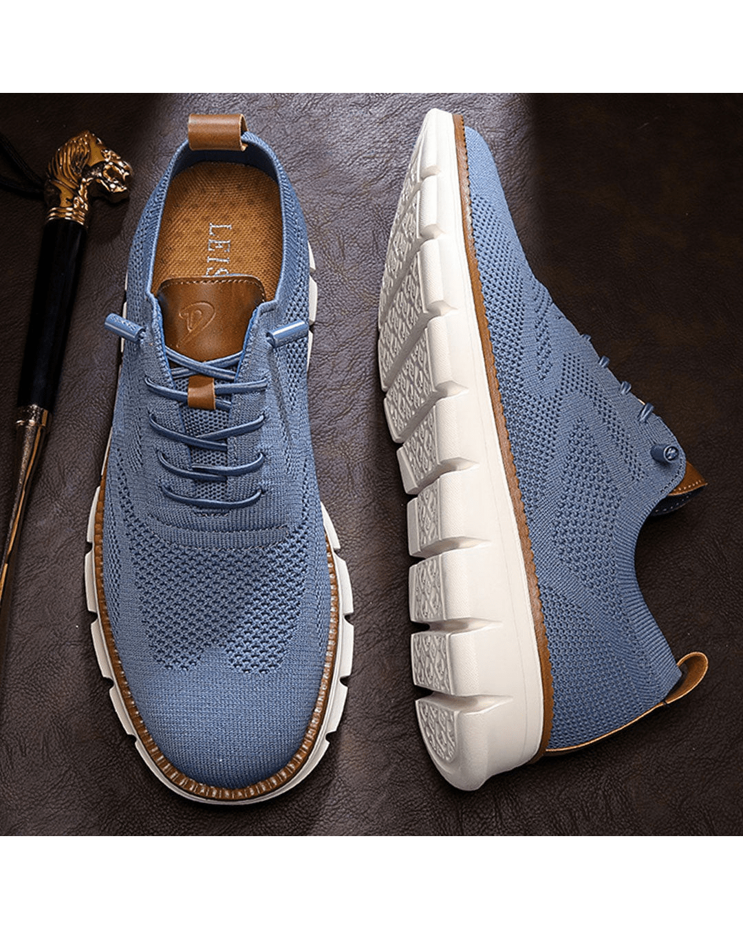 Ernest | Męskie lekkie sneakersy z siateczką