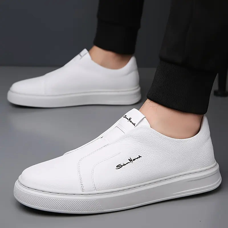 Bolesław | Męskie wsuwane sneakersy ze skóry wegańskiej