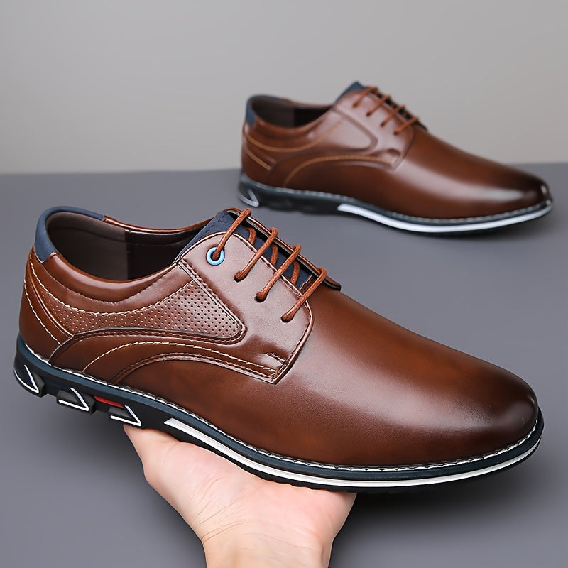 Florian | Męskie eleganckie półbuty sznurowane
