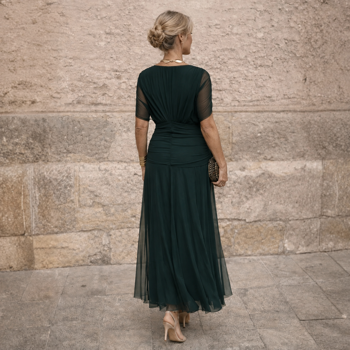 ELIZA™ – ELEGANCKA ZIELONA SUKIENKA