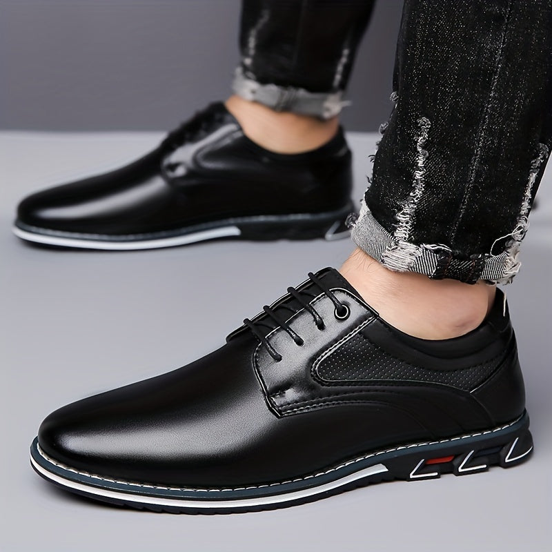 Florian | Męskie eleganckie półbuty sznurowane
