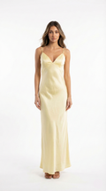 Olga™ – Sukienka maxi slip z jedwabistym wykończeniem