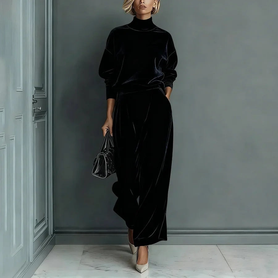 Michalina | Komplet z efektownymi rękawami