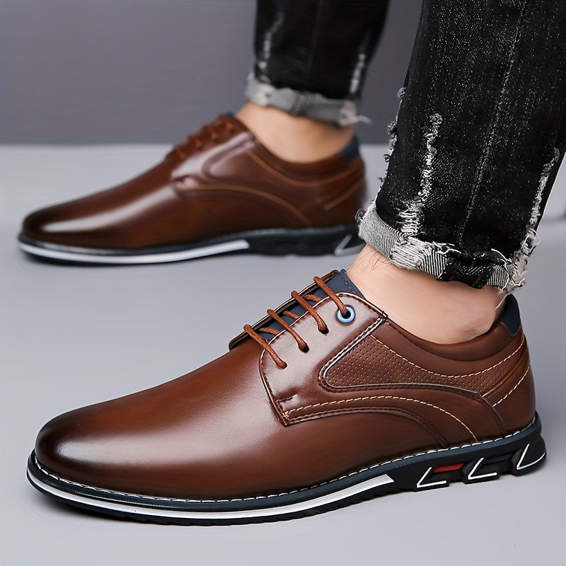 Florian | Męskie eleganckie półbuty sznurowane